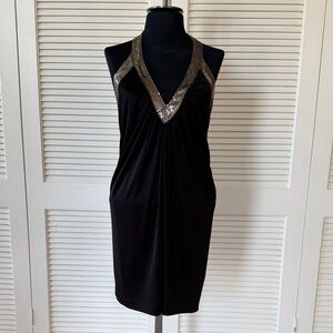 BCBGMaxAzria Black Dress with Silver Details